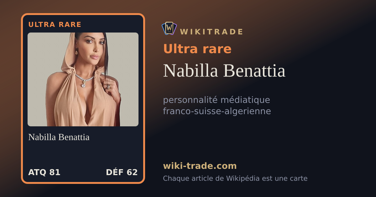 Nabilla Benattia — carte Ultra rare