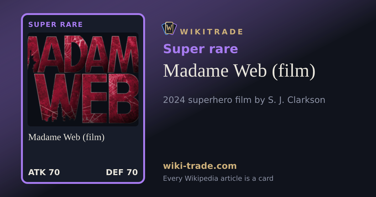 Madame Web (film) — Super rare card