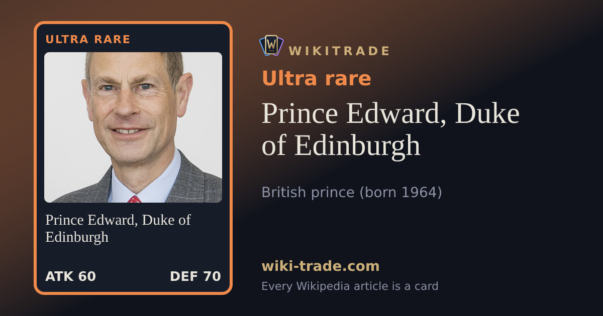Prince Edward, Duke of Edinburgh — Ultra rare card