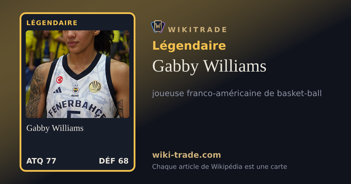 Gabby Williams — carte Légendaire