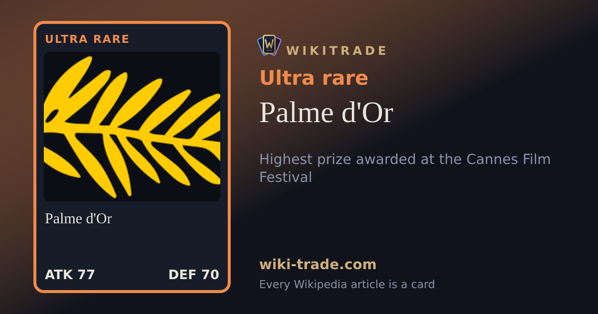Palme d'Or — Ultra rare card