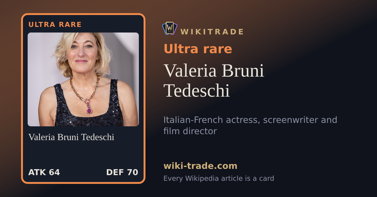 Valeria Bruni Tedeschi — Ultra rare card
