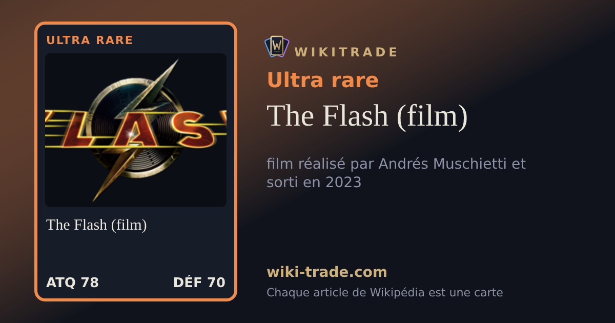 The Flash (film) — carte Ultra rare