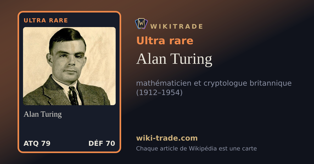 Alan Turing — carte Ultra rare