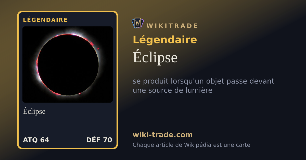 Éclipse — carte Légendaire