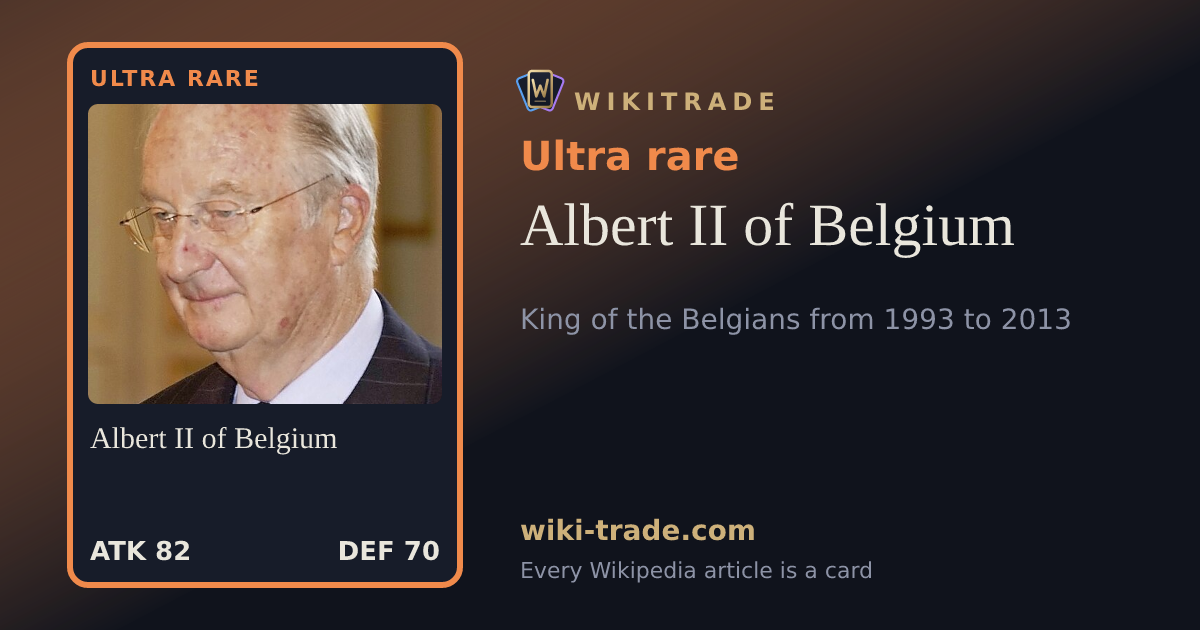 Albert II of Belgium — Ultra rare card