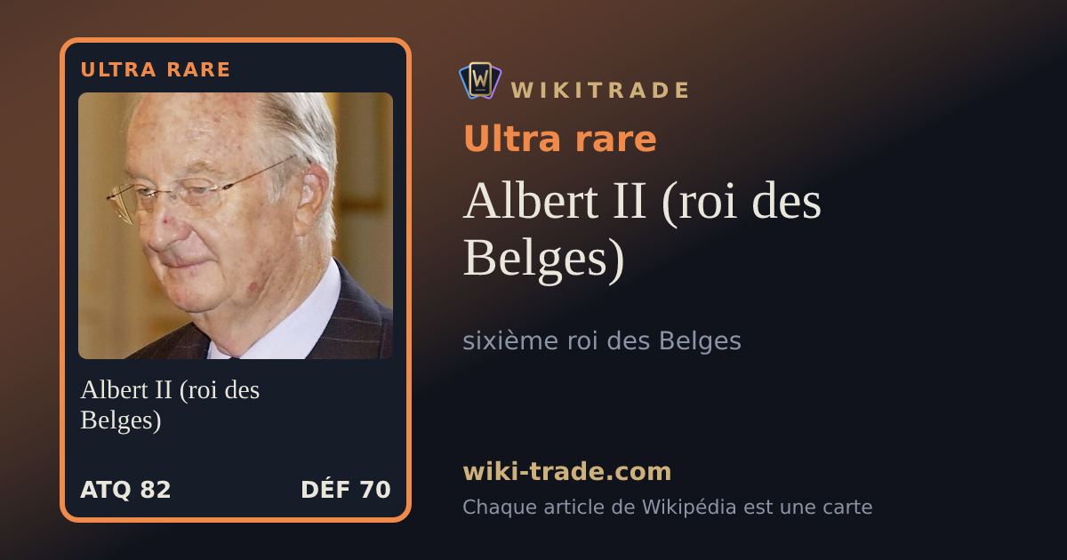 Albert II (roi des Belges) — carte Ultra rare