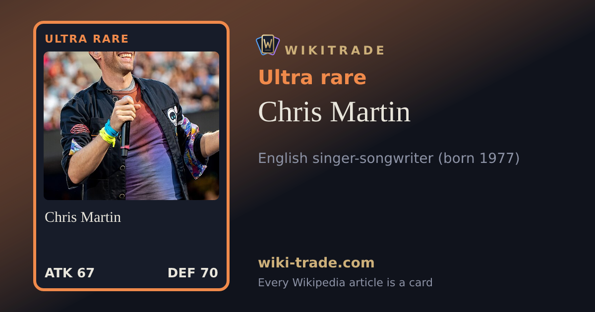 Chris Martin — Ultra rare card