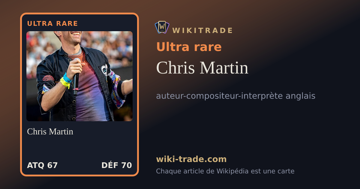 Chris Martin — carte Ultra rare
