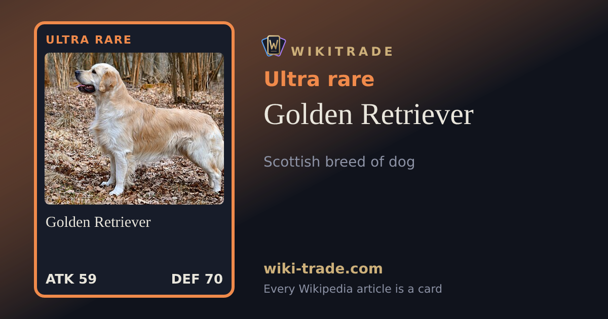 Golden Retriever — Ultra rare card