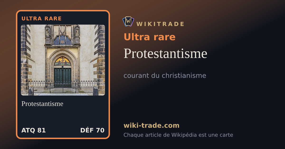 Protestantisme — carte Ultra rare