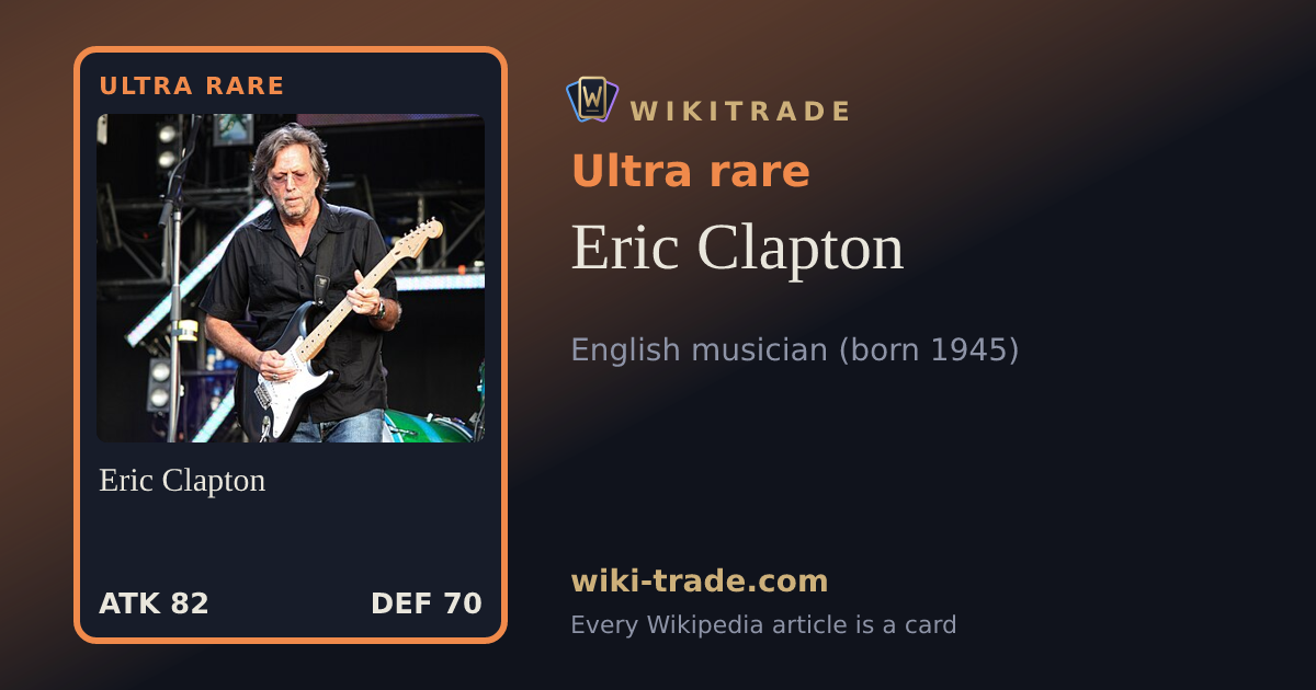 Eric Clapton — Ultra rare card