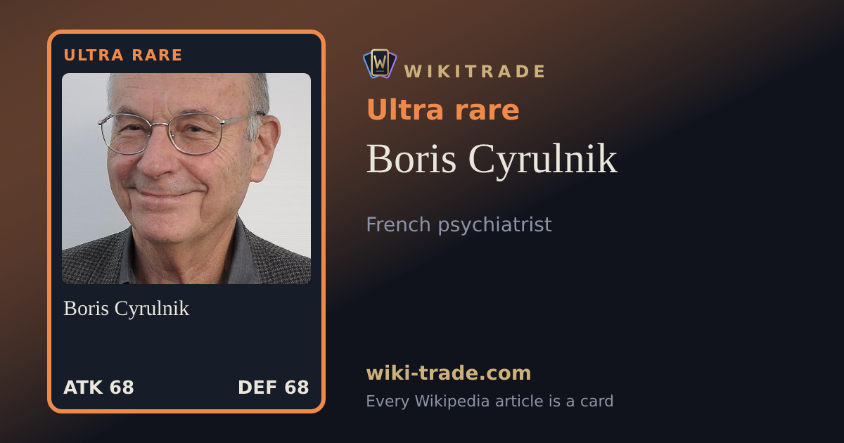 Boris Cyrulnik — Ultra rare card
