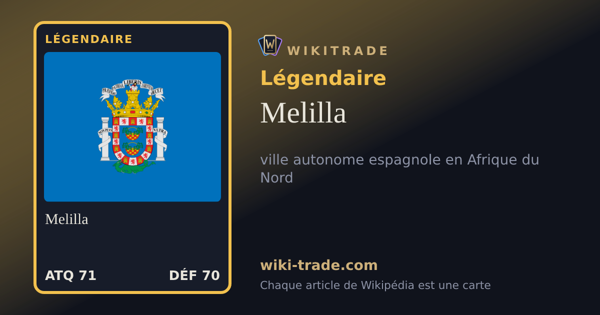 Melilla — carte Légendaire