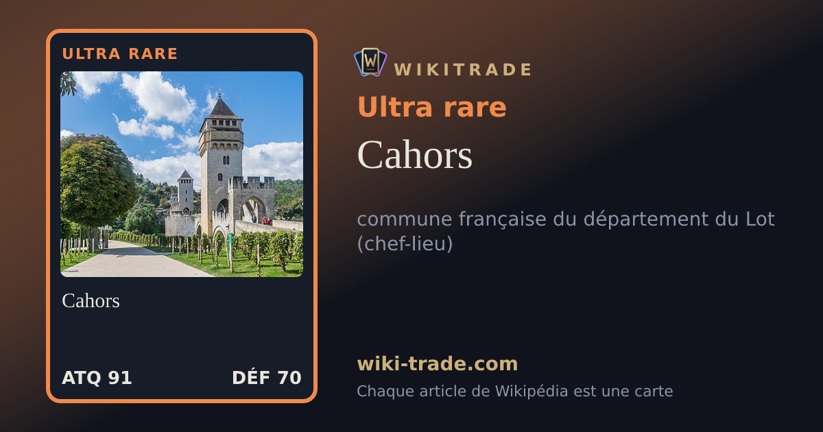 Cahors — carte Ultra rare