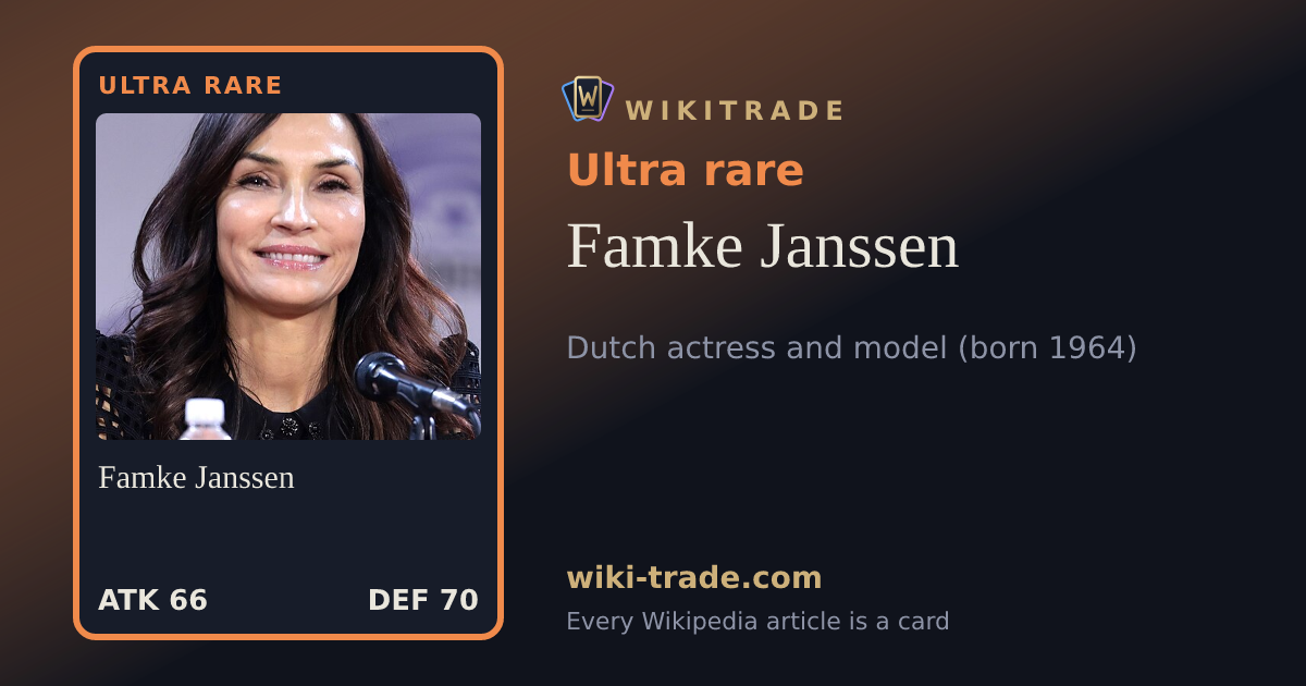 Famke Janssen — Ultra rare card