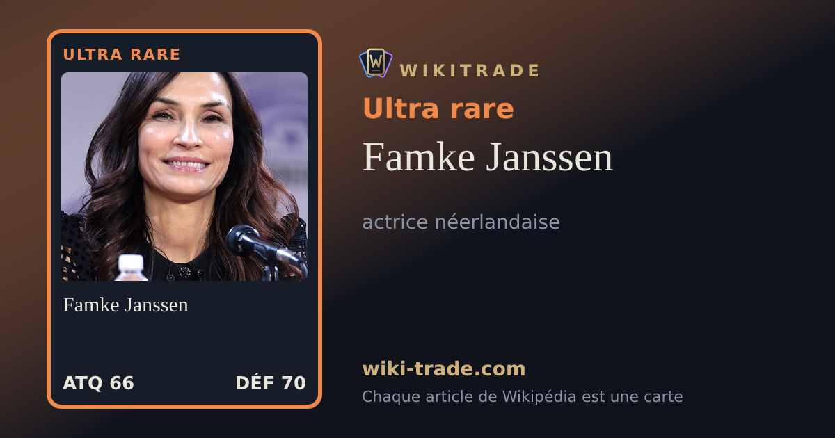 Famke Janssen — carte Ultra rare