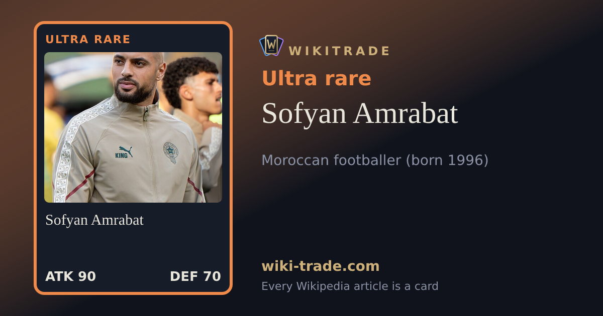 Sofyan Amrabat — Ultra rare card