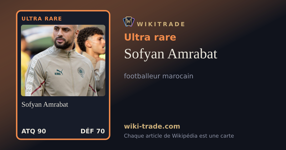 Sofyan Amrabat — carte Ultra rare