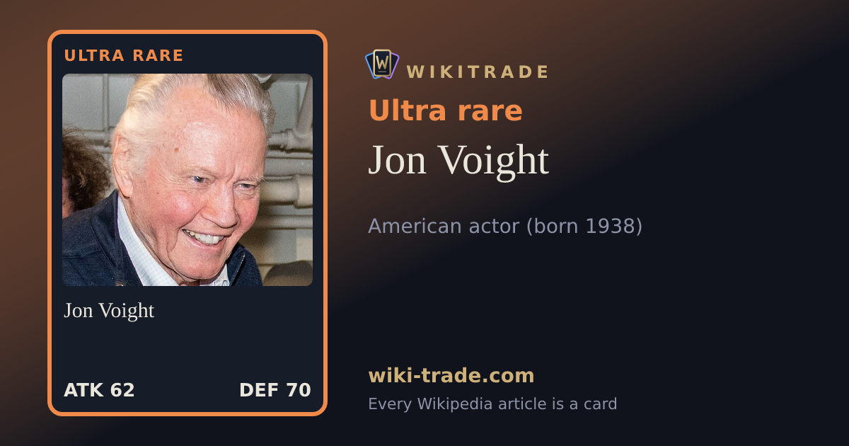 Jon Voight — Ultra rare card