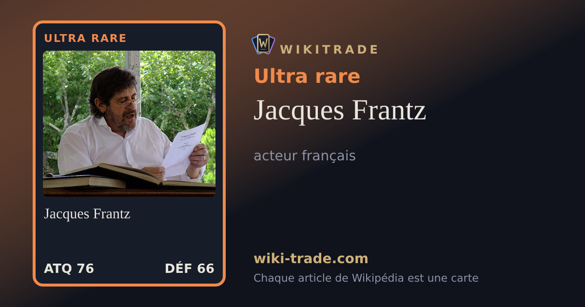 Jacques Frantz — carte Ultra rare