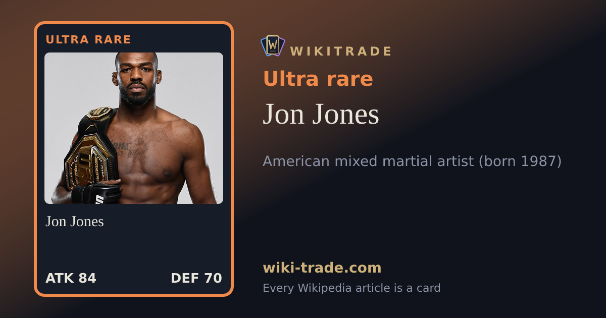 Jon Jones — Ultra rare card