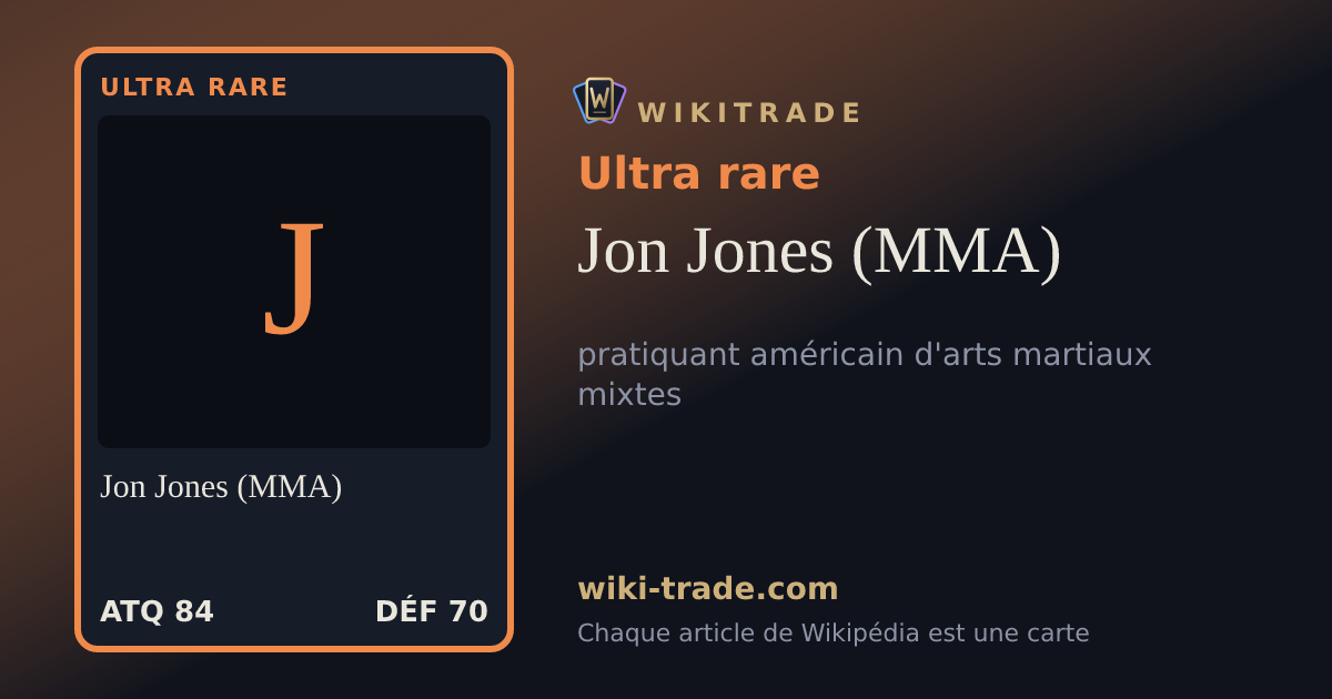 Jon Jones (MMA) — carte Ultra rare
