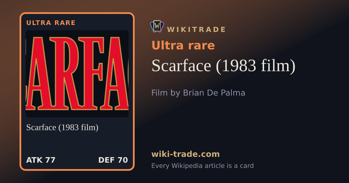 Scarface (1983 film) — Ultra rare card