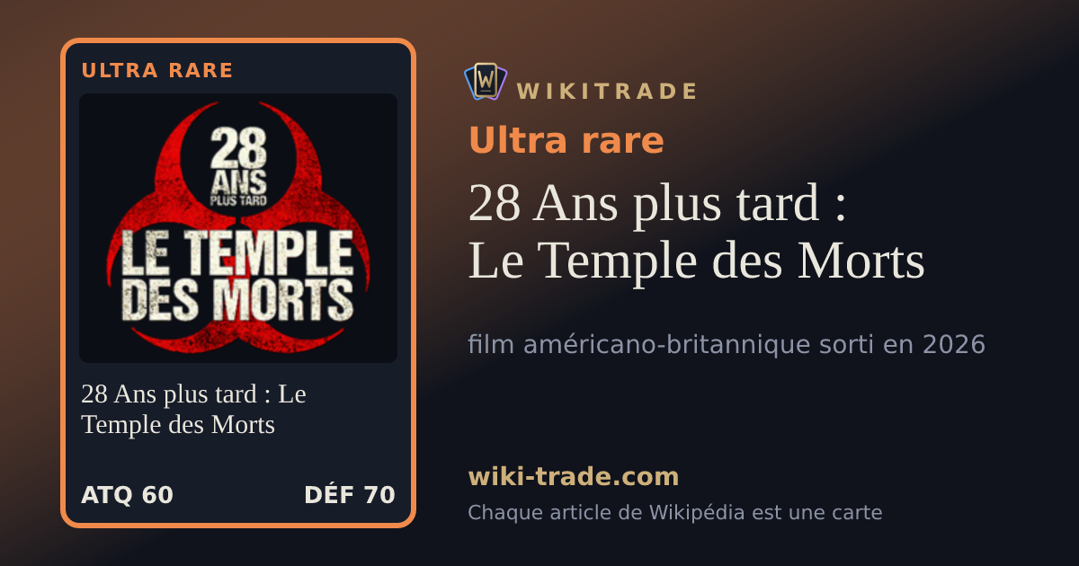 28 Ans plus tard : Le Temple des Morts — carte Ultra rare