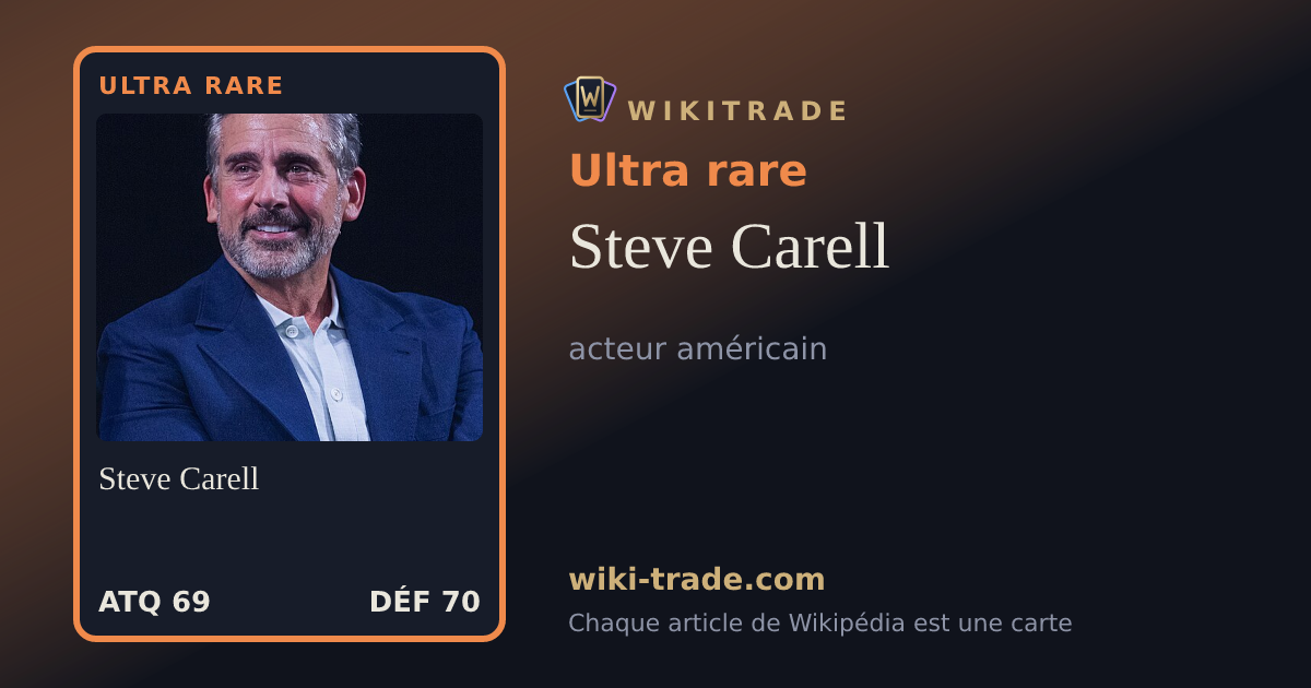 Steve Carell — carte Ultra rare