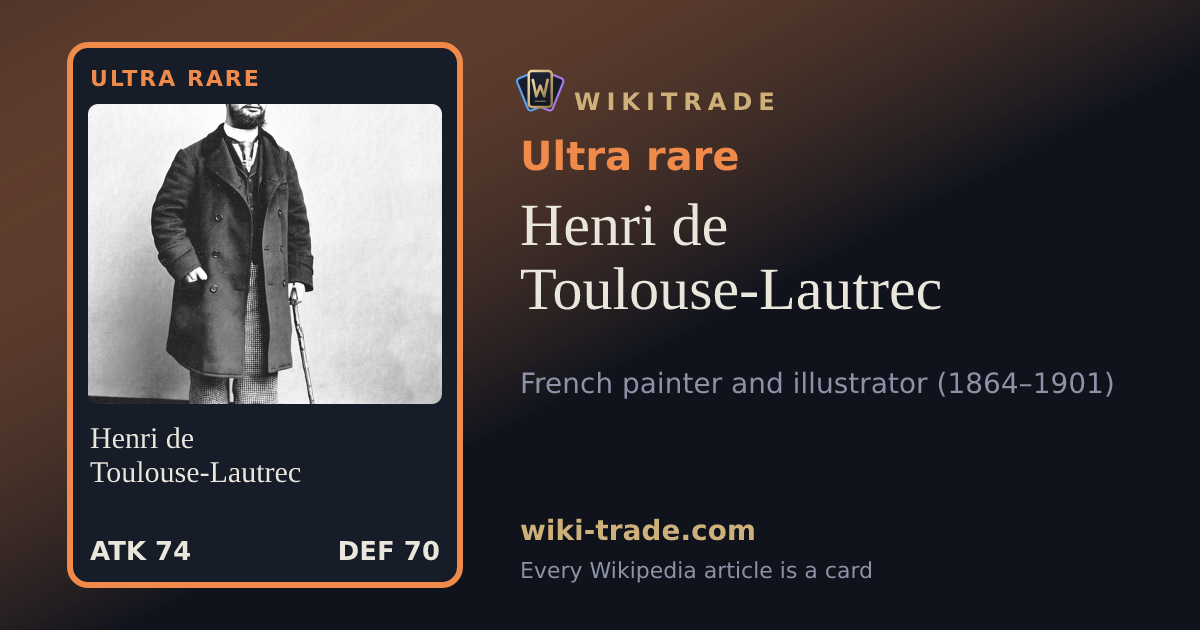 Henri de Toulouse-Lautrec — Ultra rare card
