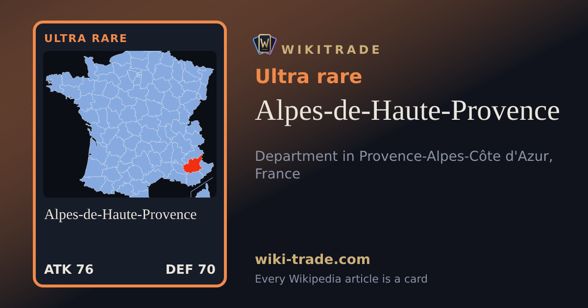 Alpes-de-Haute-Provence — Ultra rare card
