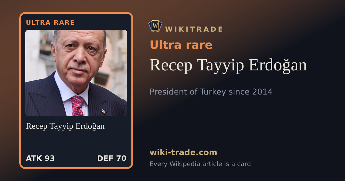 Recep Tayyip Erdoğan — Ultra rare card