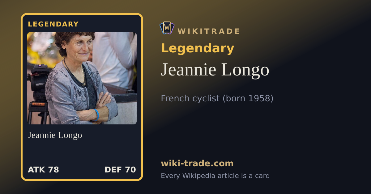 Jeannie Longo — Legendary card
