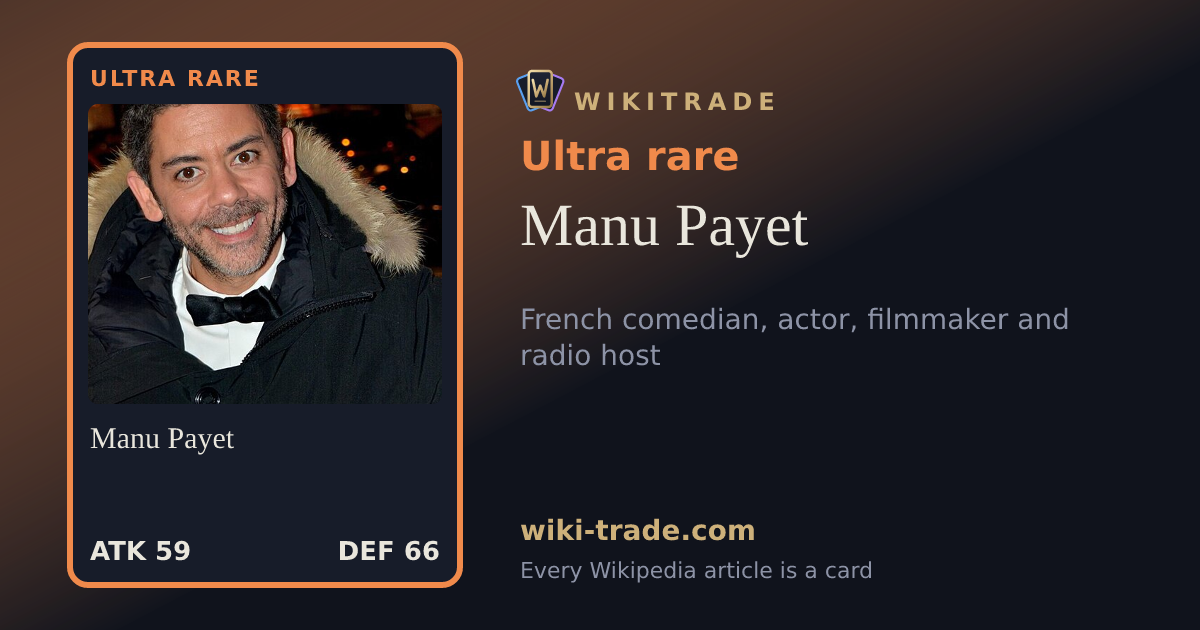 Manu Payet — Ultra rare card