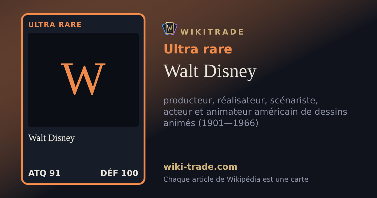 Walt Disney — carte Ultra rare
