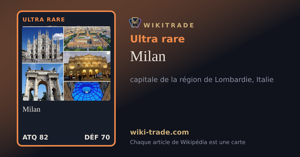 Milan — carte Ultra rare