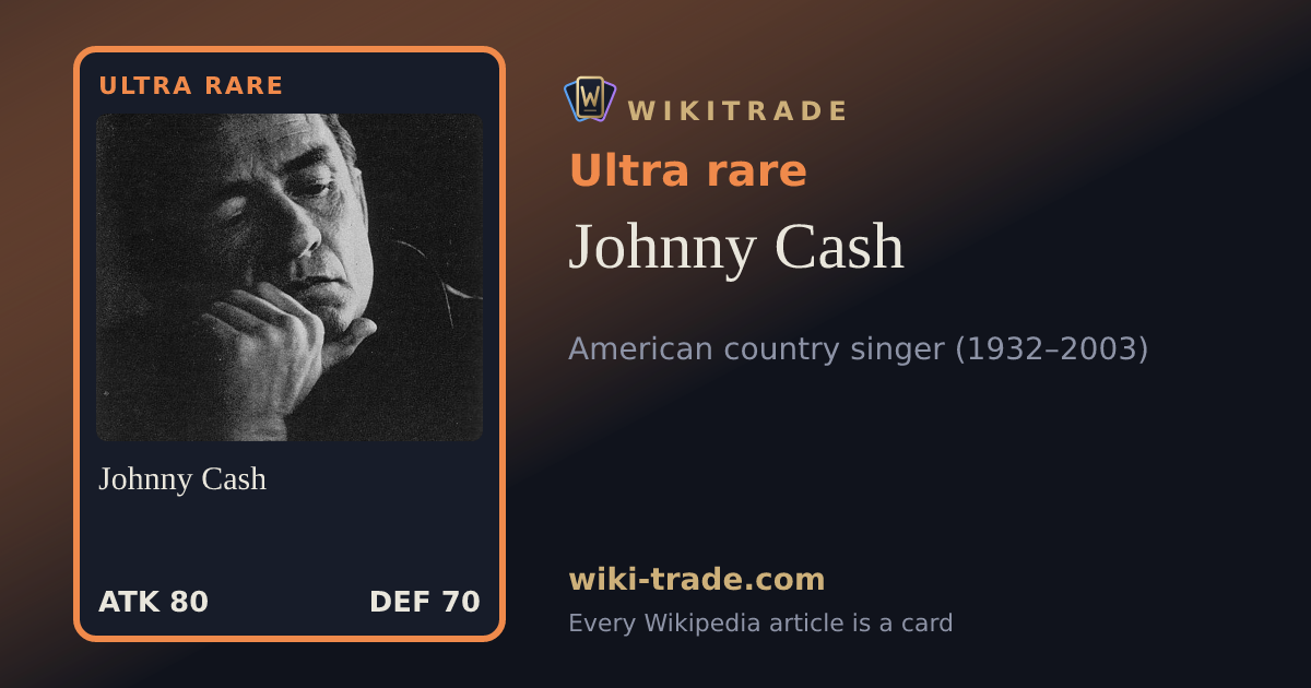 Johnny Cash — Ultra rare card