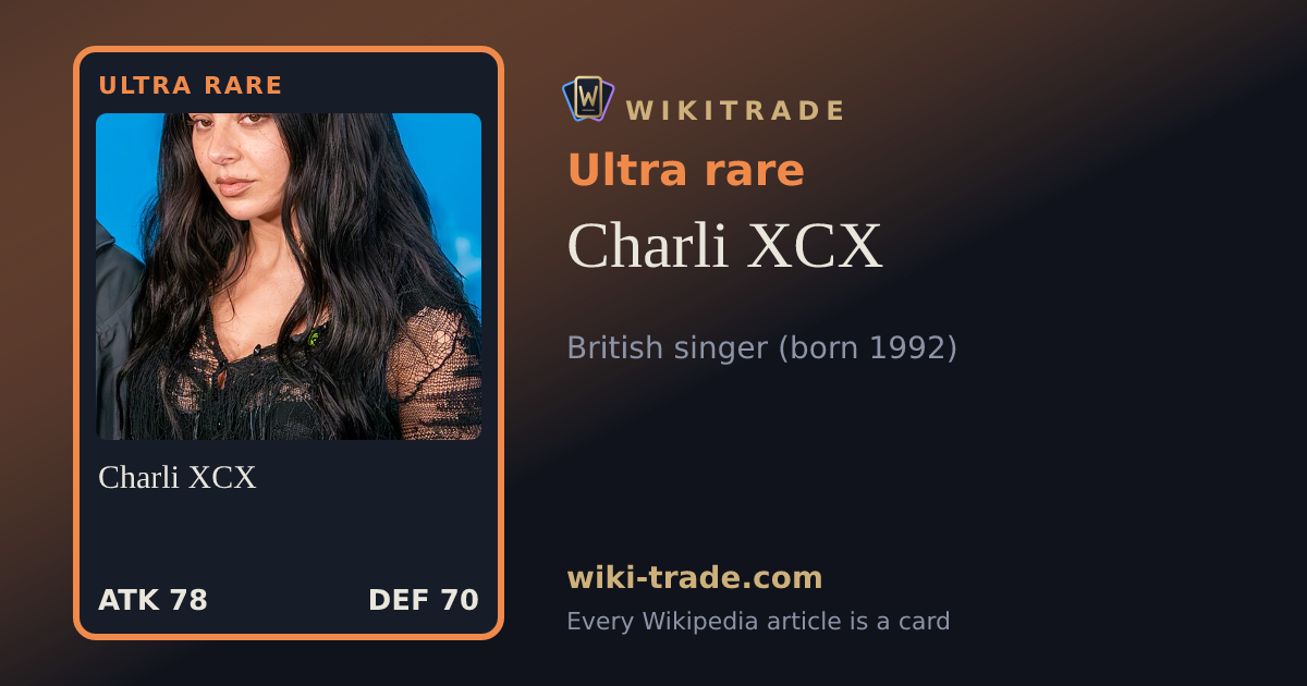 Charli XCX — Ultra rare card