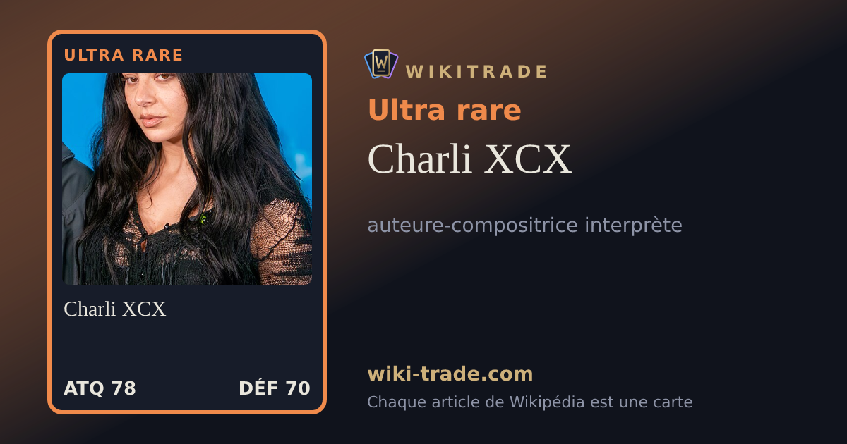 Charli XCX — carte Ultra rare