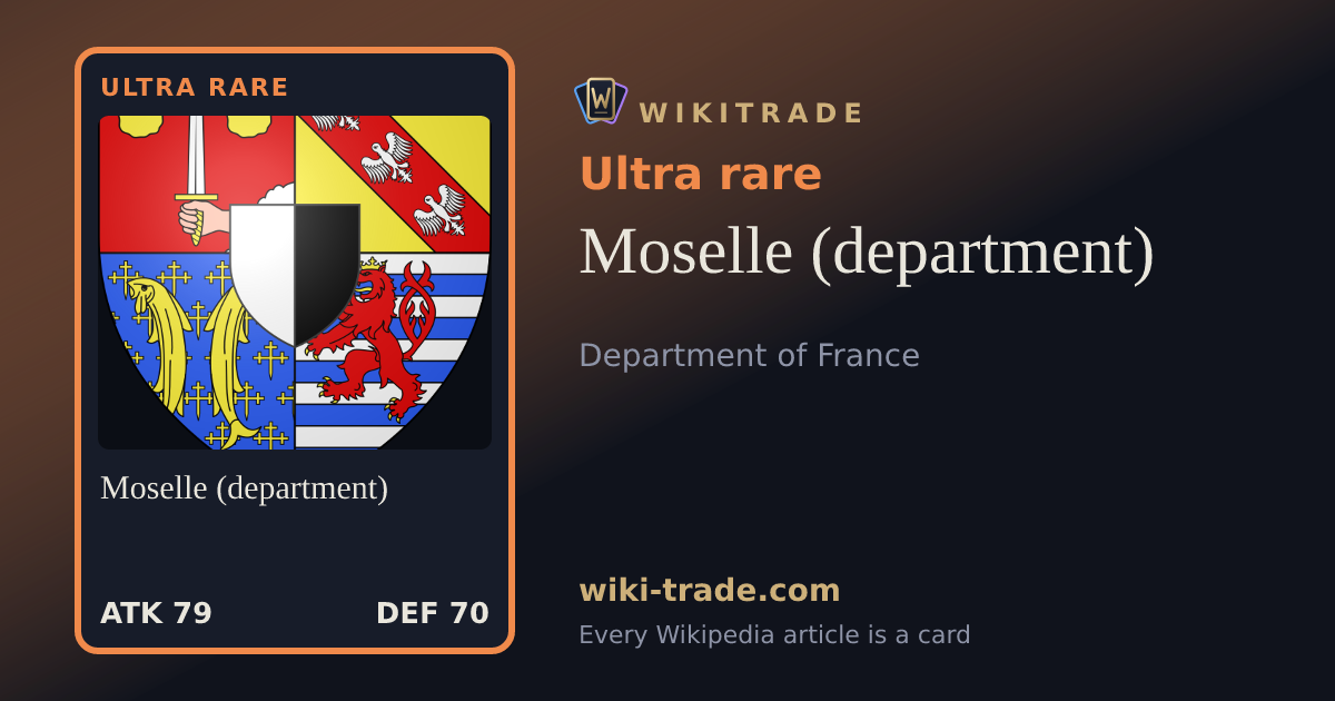 Moselle (department) — Ultra rare card