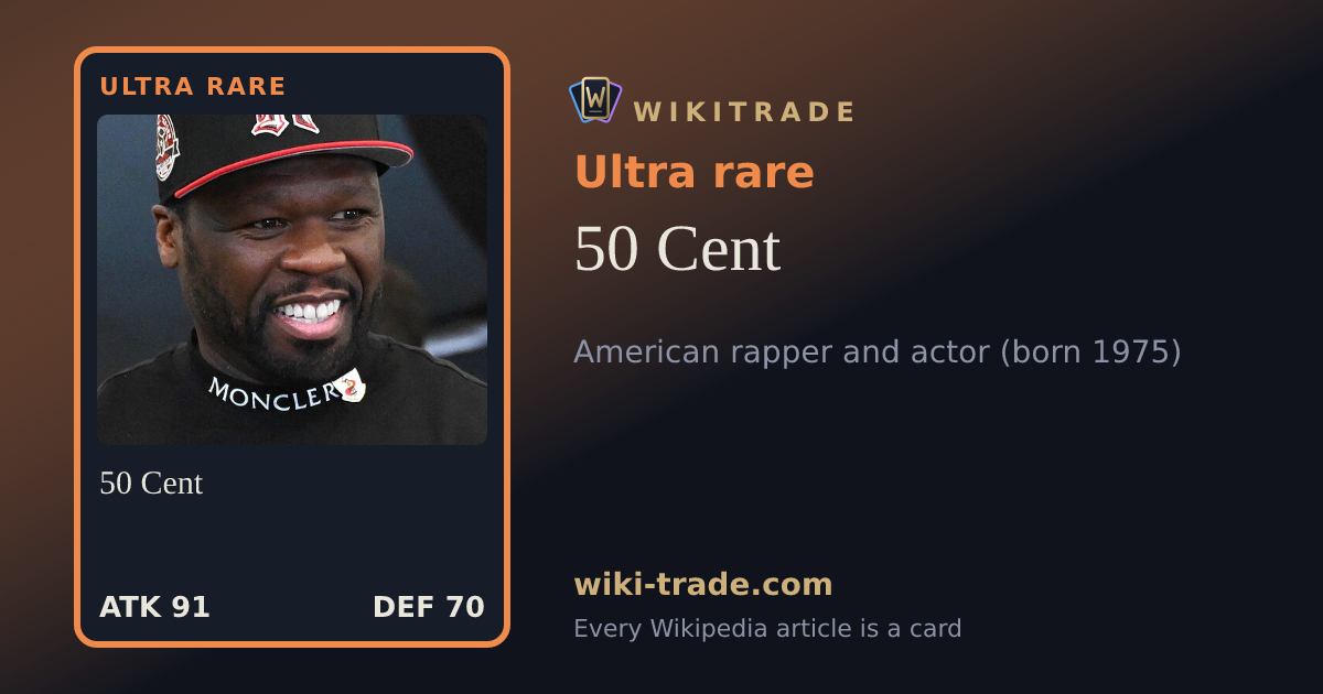 50 Cent — Ultra rare card
