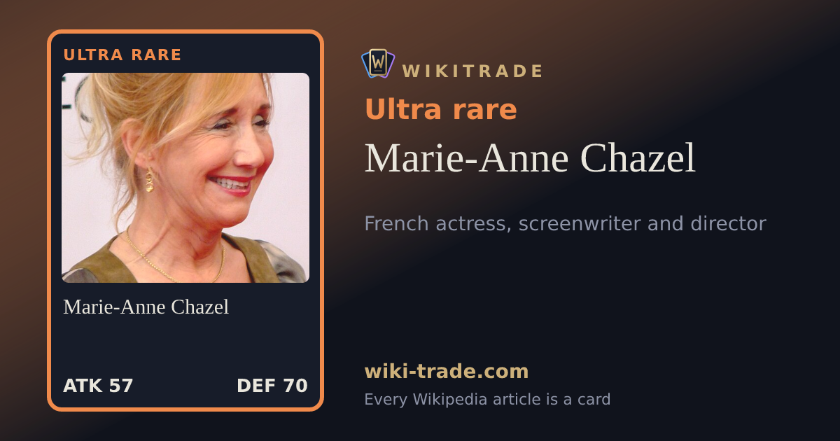 Marie-Anne Chazel — Ultra rare card