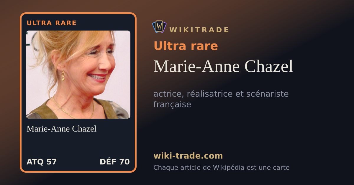 Marie-Anne Chazel — carte Ultra rare