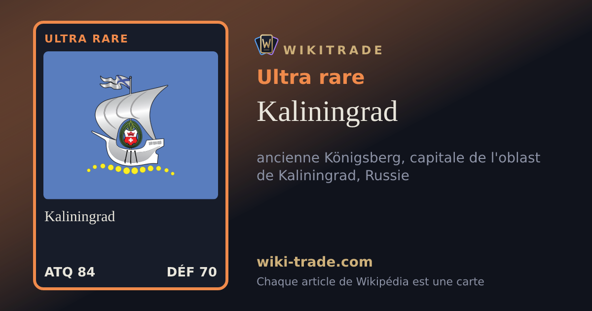 Kaliningrad — carte Ultra rare
