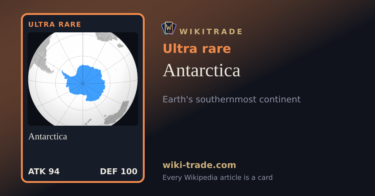Antarctica — Ultra rare card