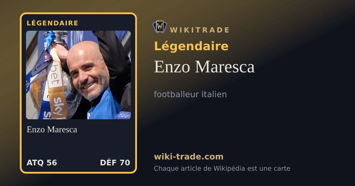 Enzo Maresca — carte Légendaire