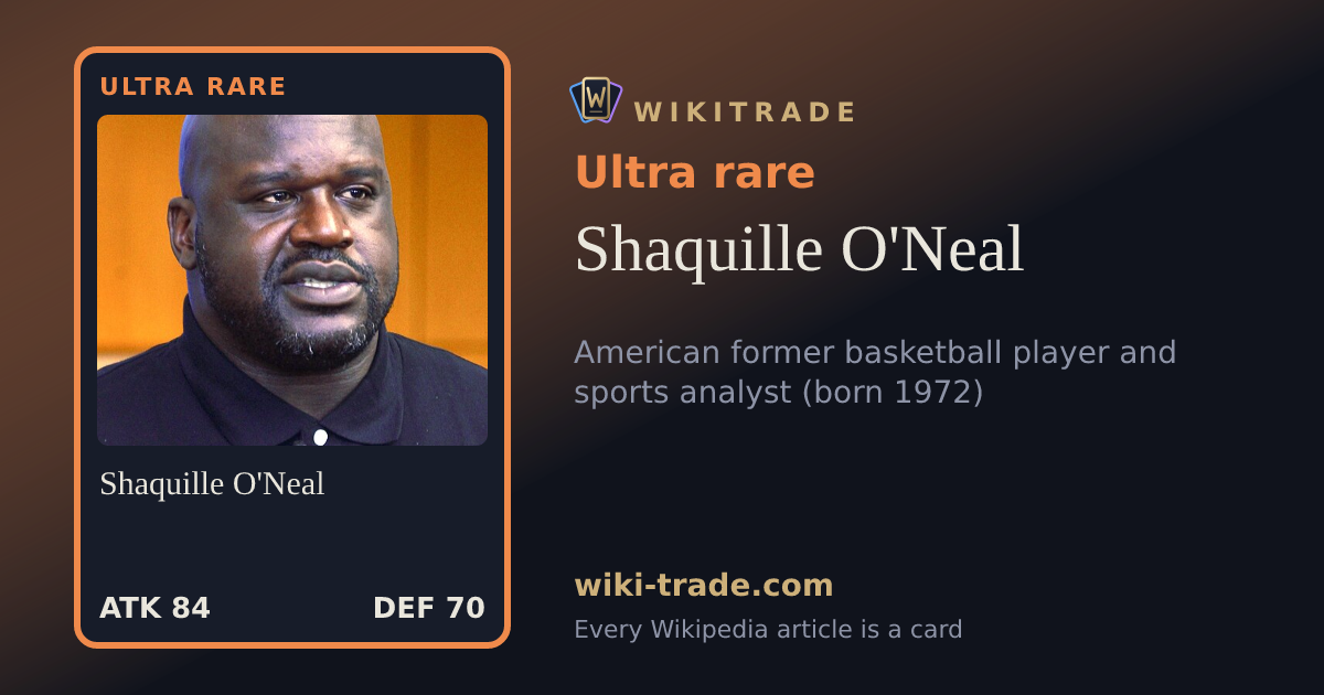 Shaquille O'Neal — Ultra rare card