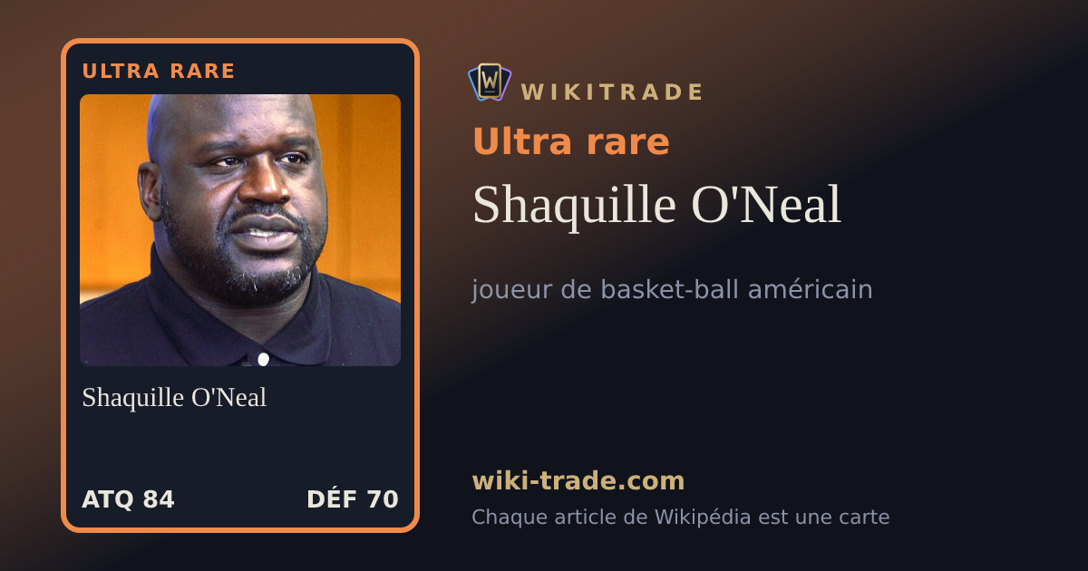 Shaquille O'Neal — carte Ultra rare