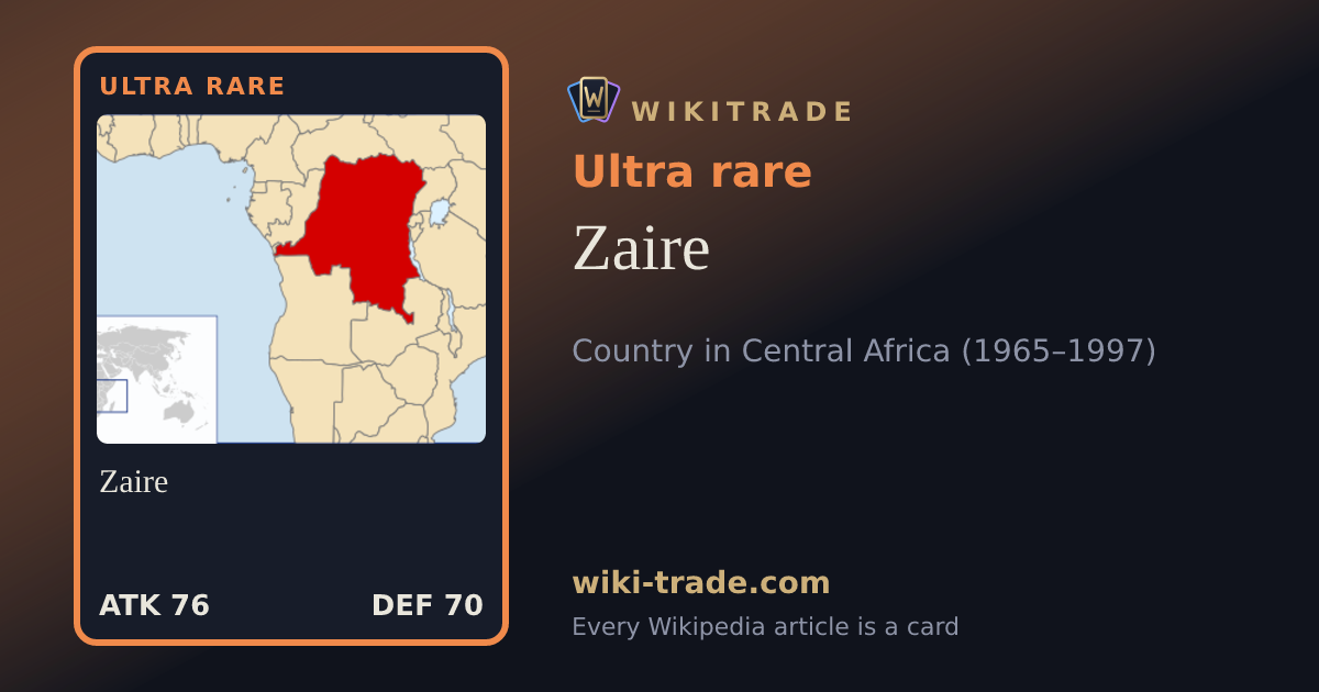 Zaire — Ultra rare card